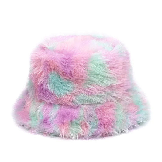 Disco Pop Fur Bucket Hat