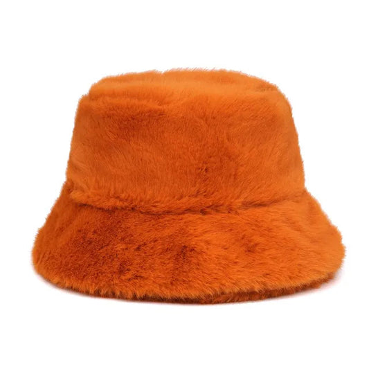 Mandarine Fur Bucket Hat