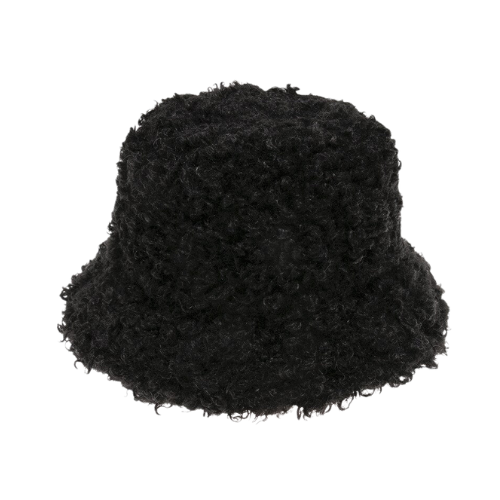 Black Wool Bucket Hat