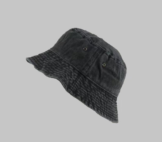Washed Black Classic Bucket Hat