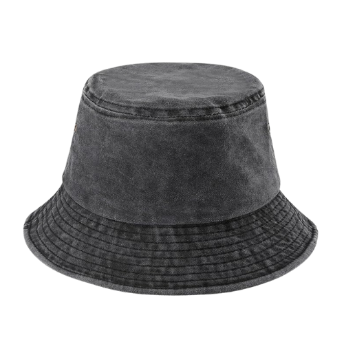 Washed Black Classic Bucket Hat