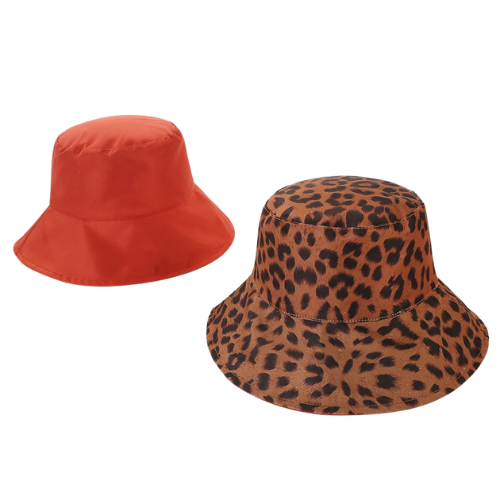 Orange & Leopard Reversible Bucket
