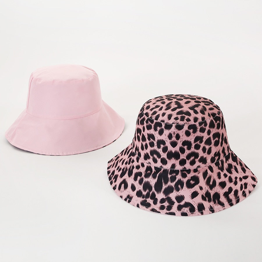 Pink & Leopard Reversible Bucket