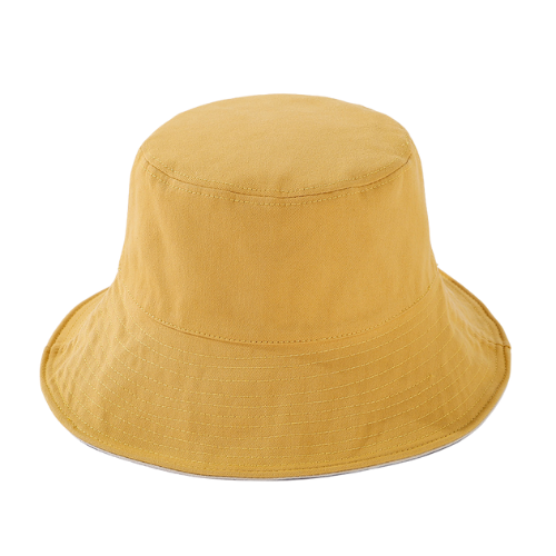 Yellow Minimal Bucket Hat - the happy bucket