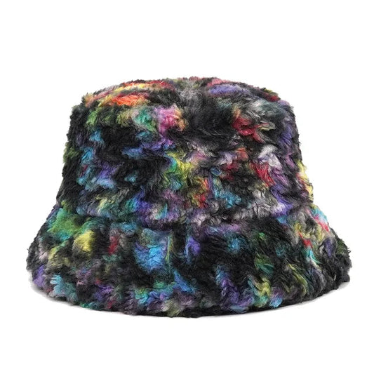 Black Color Splatter Bucket Hat