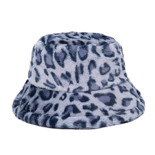 Exotic Leopard Fur Bucket Hat