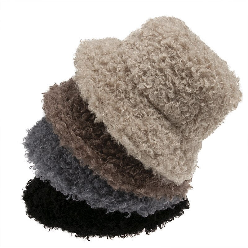 Black Wool Bucket Hat
